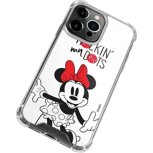 Disney Minnie Mouse Rockin My Dots iPhone 14 Pro Clear Case
